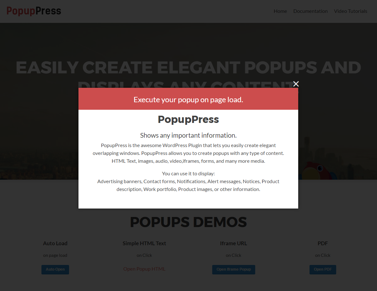 PopupPress - Popups with Slider & Lightbox for WordPress