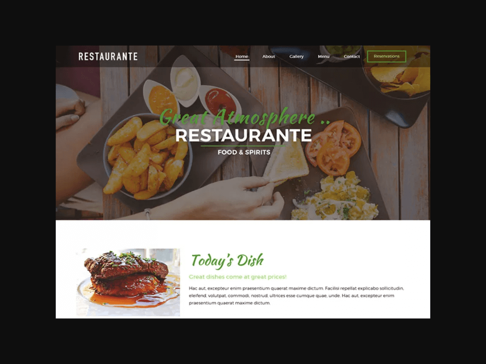 Restaurante - Free Restaurant WordPress Themes