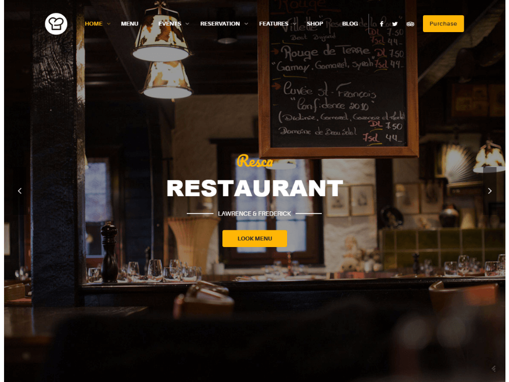 WordPress Restaurant Theme - Resc - Premium - Free Restaurant WordPress Themes